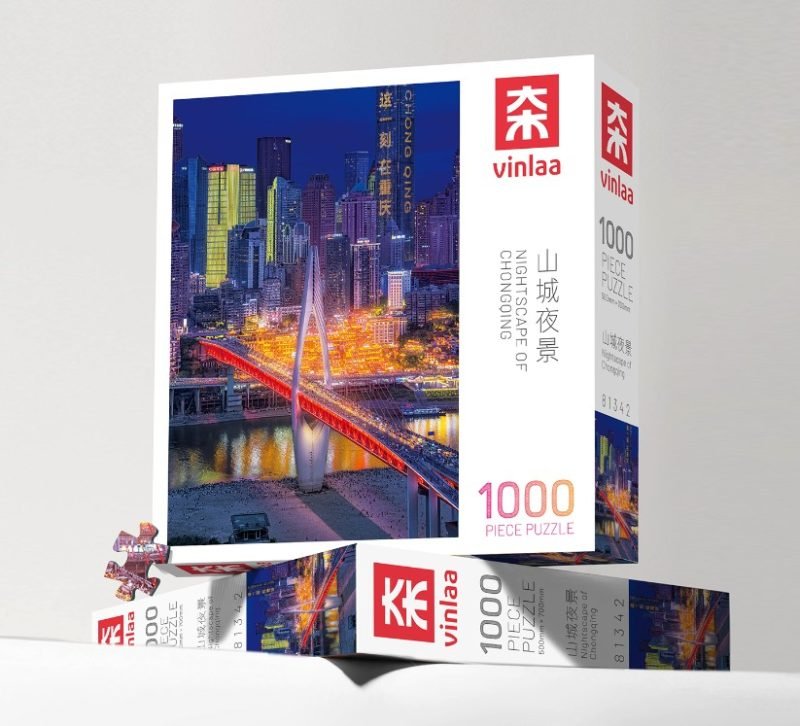 Vinlaa-1000pcs Jigsaw Puzzle-Nightscape of ChongQing