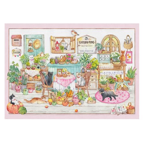 WanLeFaZe-Flower House Time (1) WanLeFaZe-1000pcs Jigsaw Puzzle-Enchanted Night in the Garden