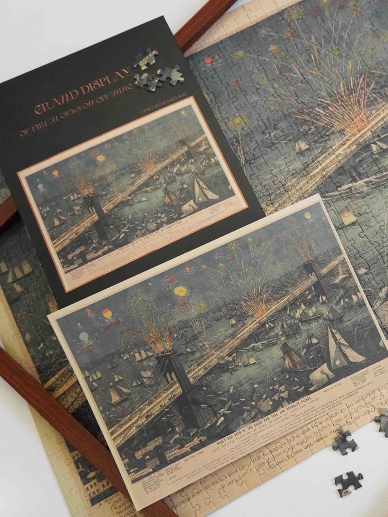 Yahu Puzzle-1000pcs-Grand Display of Fireworks on Opening Night