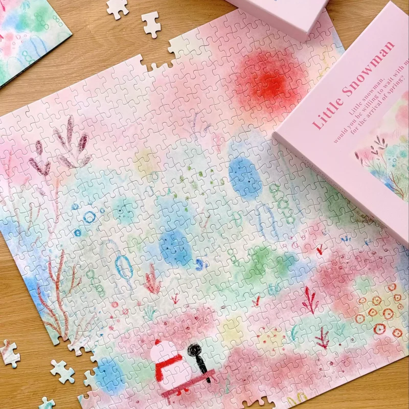 ZhiJianManXing-Little Snowman-500pcs Jigsaw Puzzle