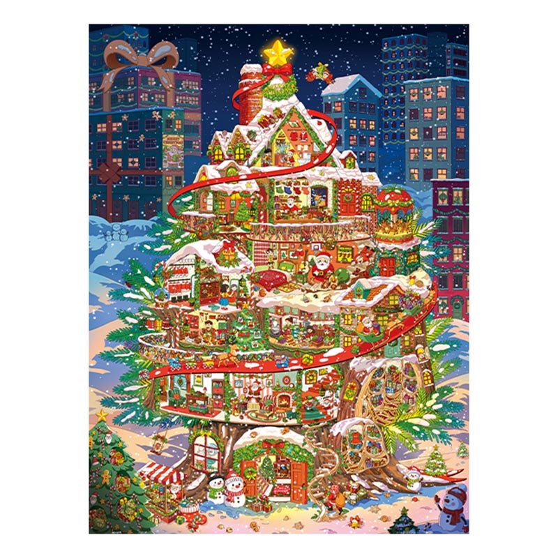 3djp/Pintoo-Plastic Puzzles 1200pcs-Christmas Eve