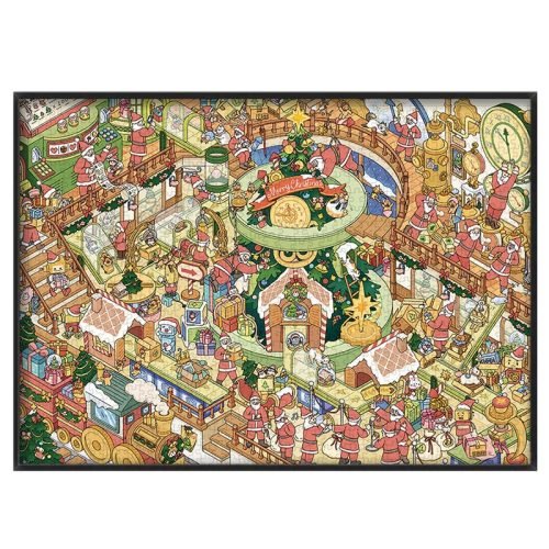 Ber-Christmas Factory (1) Ber Puzzle-1000pcs Jigsaw Puzzle-Christmas Factory