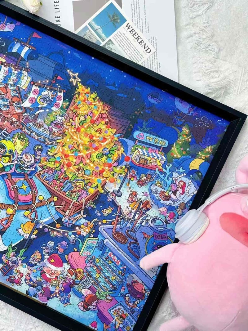 Christmas Under the Sea (3) Pin De Le-Christmas Under the Sea-1000pcs Jigsaw Puzzle
