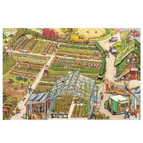 Pastoral Idyll (1) Momibook-Panoramic Visual Discovery-Busy Busy Town Series 1000pcs Puzzle-Pastoral Idyll