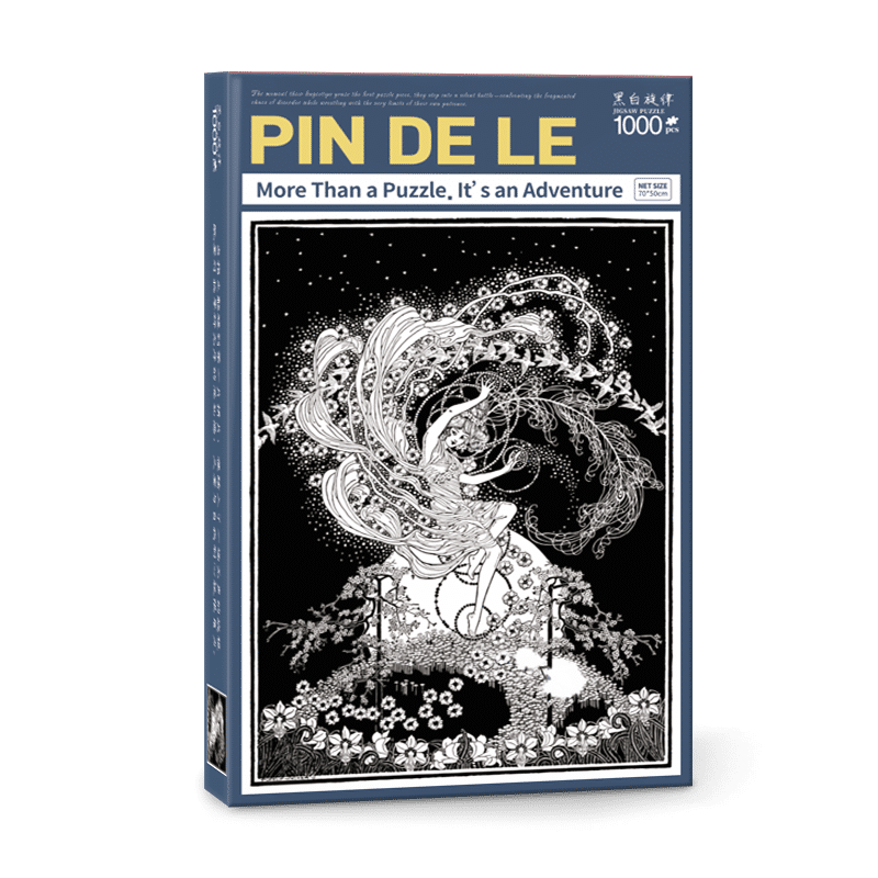 Pindele-Melody in Black and White (5) Pin De Le-Melody in Black and White-1000pcs Jigsaw Puzzle