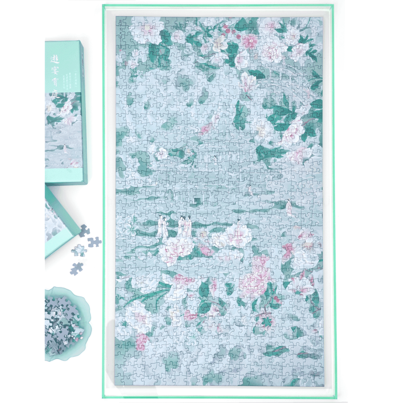 Seren Art-Pearlescent Foil-Stamped Puzzle-740 Piece Puzzle-Feast in the Celestial Court