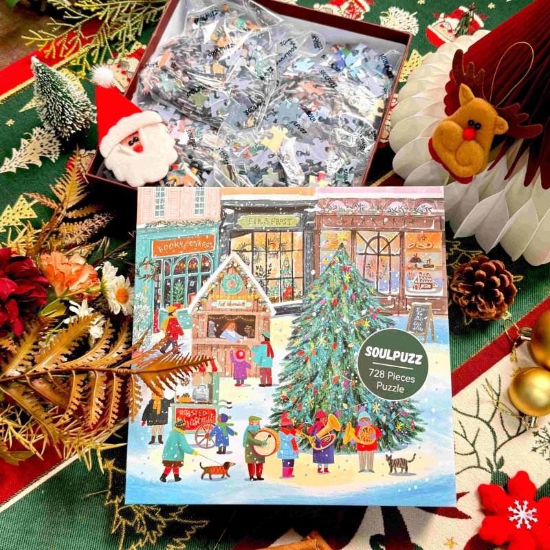 Soulpuzz-Christmas Street (4) Soulpuzz-728pcs Jigsaw Puzzle-Christmas Street
