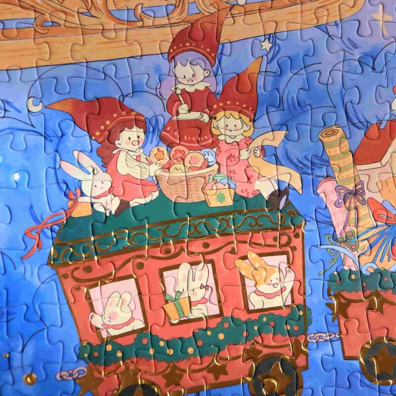 ZhiJianManXing-Christmas Gift-1000pcs Jigsaw Puzzle(Gold-Foil)