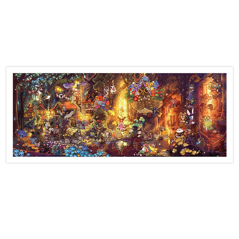 3djp/Pintoo 1000pcs Puzzle-Morning Forest