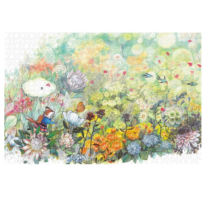 Bayby Plastic Puzzle-1000pcs-Whimsical Blooms