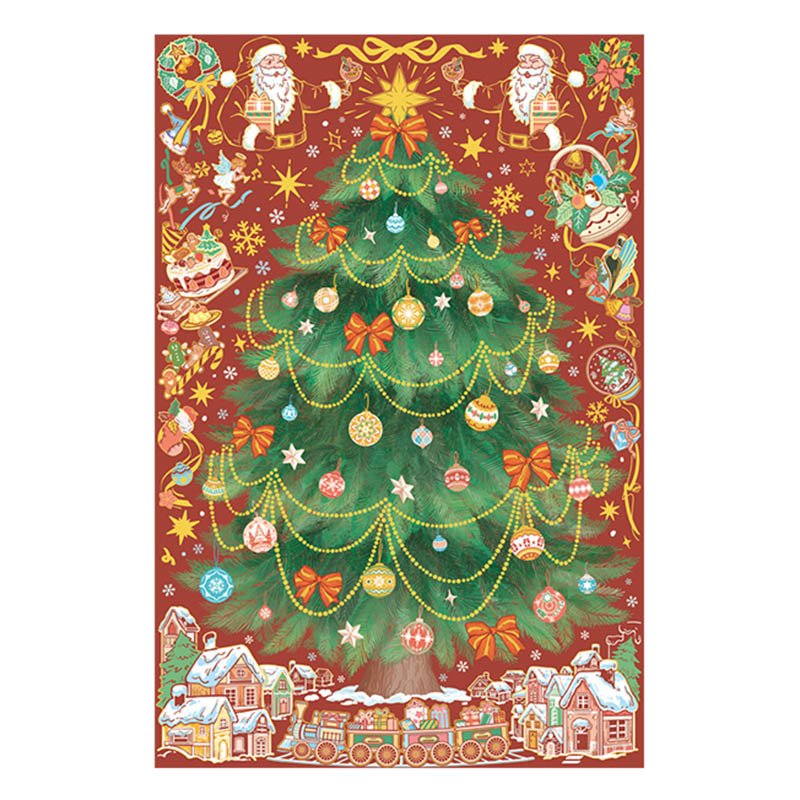 Colorful Christmas (1) Momibook-1000 Piece Jigsaw Puzzle-Colorful Christmas