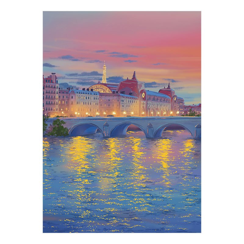 Dreamy Seine River (2) TuTuDingDang-1000pcs Jigsaw Puzzle-Dreamy Seine River