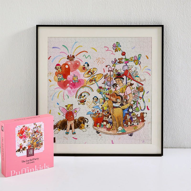 Puffinkids-The Joyful Party (3) Puffinkids-500 Piece Puzzle-The Joyful Party