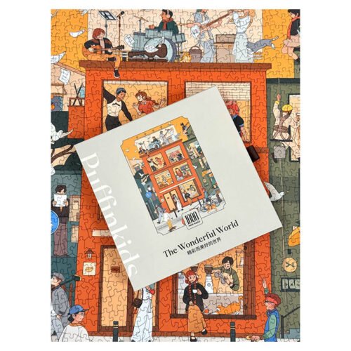 Puffinkids-The Wonderful World (3) Puffinkids-1000 Piece Irregular Cut Puzzle-The Wonderful World