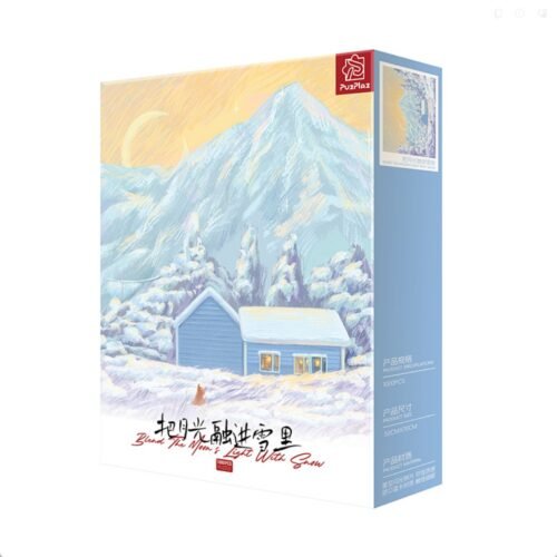 PuzPlaz-1000pcs Jigsaw Puzzle-Blend the Moon's Light with Snow