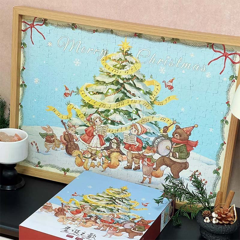 PuzPlaz-520pcs Double-sided Jigsaw Puzzle-Christmas Song