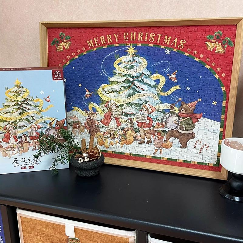 PuzPlaz-520pcs Double-sided Jigsaw Puzzle-Christmas Song