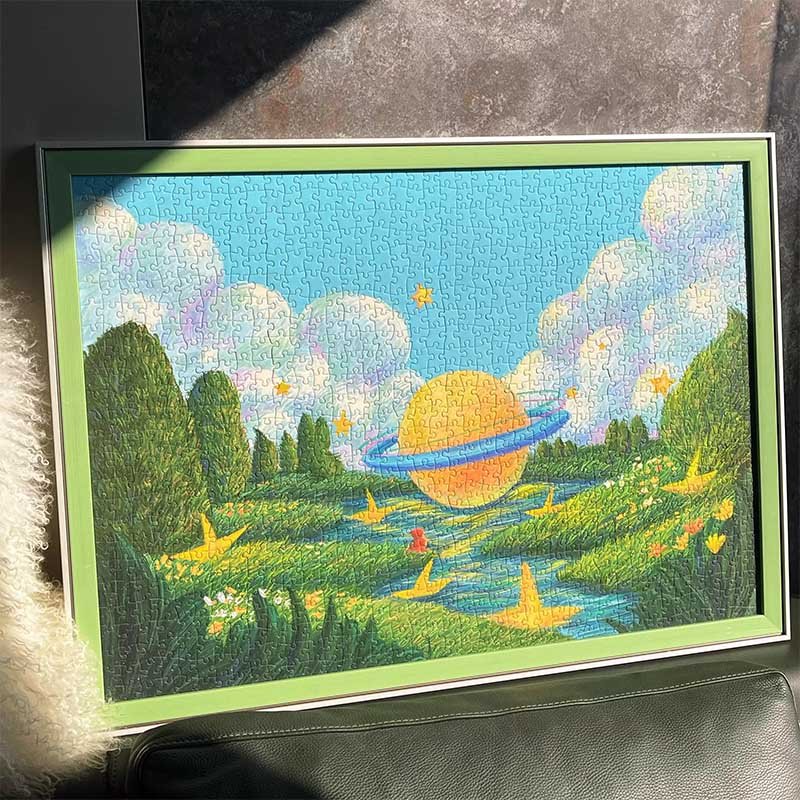 PuzPlaz-1000pcs Jigsaw Puzzle-Weave the Cosmos into Human Glow