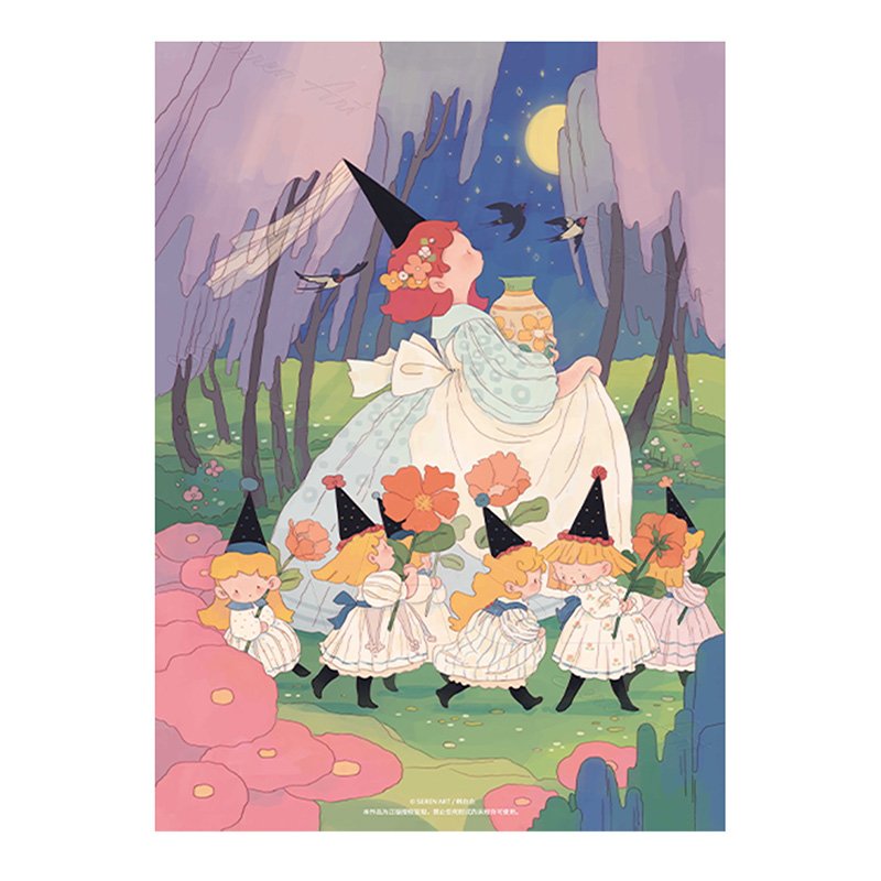 Seren Art-1000pcs Puzzle-Flower Fairy