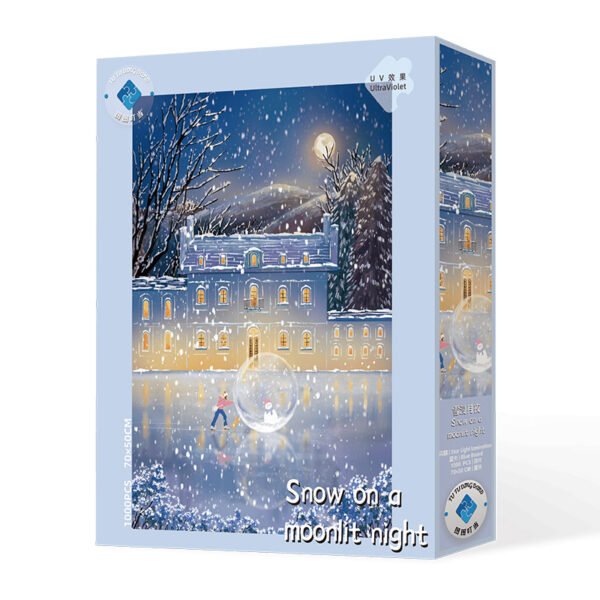 TuTuDingDang-1000pcs Jigsaw Puzzle-Snow on a Moonlit Night