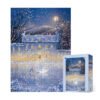 Snow on a Moonlit Night TuTuDingDang-1000pcs Jigsaw Puzzle-Snow on a Moonlit Night