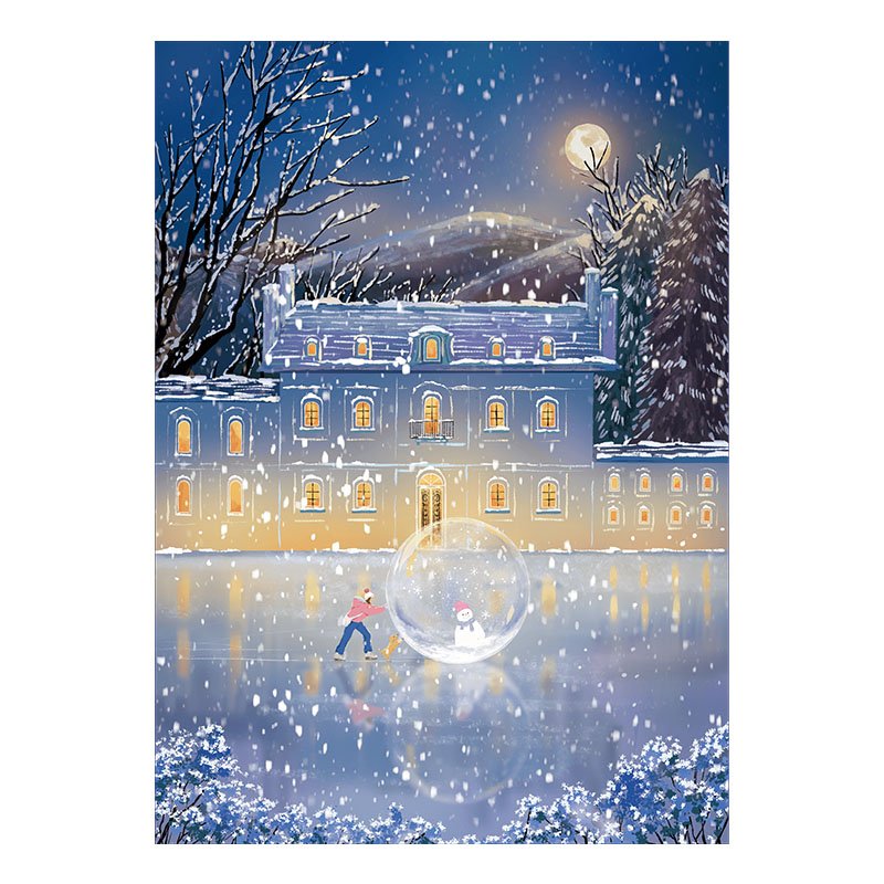 Snow on a Moonlit Night (2) TuTuDingDang-1000pcs Jigsaw Puzzle-Snow on a Moonlit Night