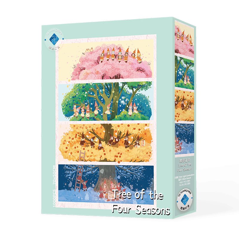 Trees of the Four Seasons (2) TuTuDingDang-1000pcs Jigsaw Puzzle-Trees of the Four Seasons