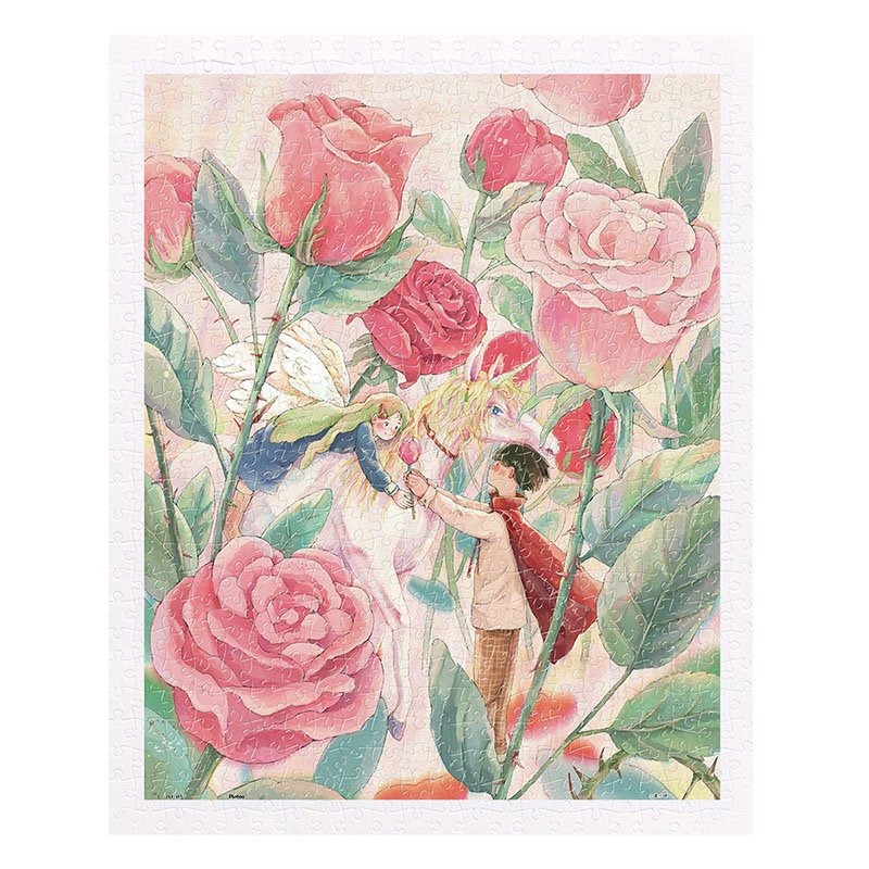 3djp(Pintoo)-3D Jigsaw Puzzles 500pcs-A Meeting Forged Through Bloom and Thorn