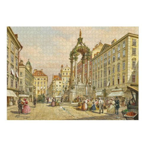 Bayby-Hoher Markt in Vienna Bayby-1000pcs Plastic Jigsaw Puzzle-Hoher Markt in Vienna