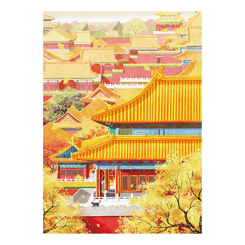 Beneath the Palace Eaves (2) TuTuDingDang-1000pcs Jigsaw Puzzle-Beneath the Palace Eaves