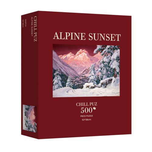 Chill Puz-500 Piece Puzzle-Alpine Sunset