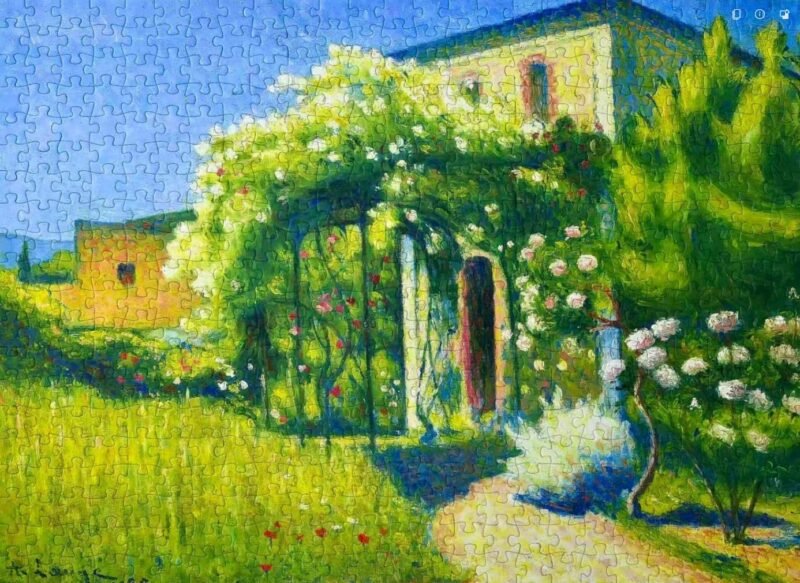 Chill Puz-Vine Cottage (3) Chill Puz-500 Piece Puzzle-Vine Cottage