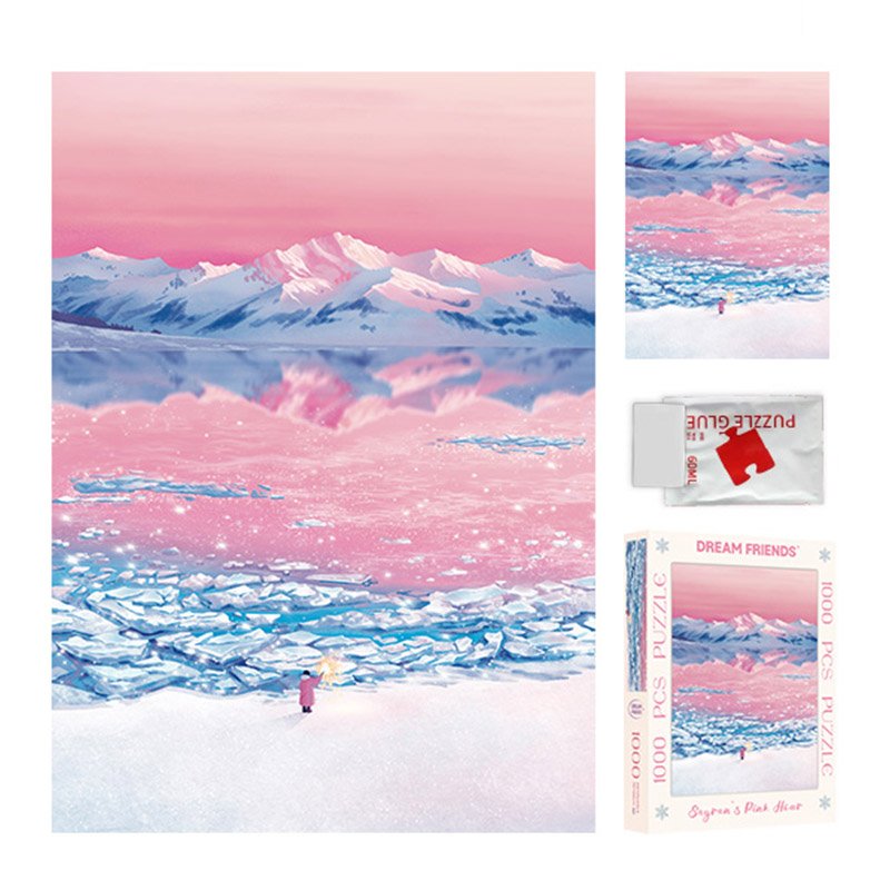 Dream Friends-1000 Jigsaw Puzzle-Sayram's Pink Hour