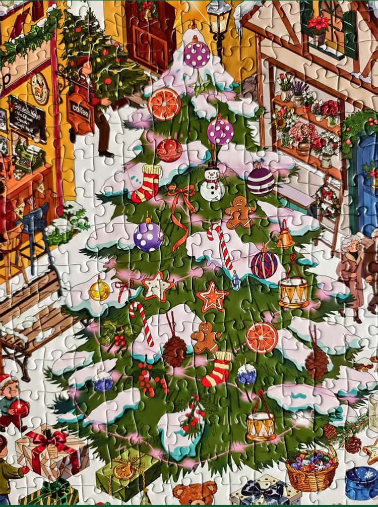 JYPUZ-728pcs Jigsaw Puzzle-Christmas Town