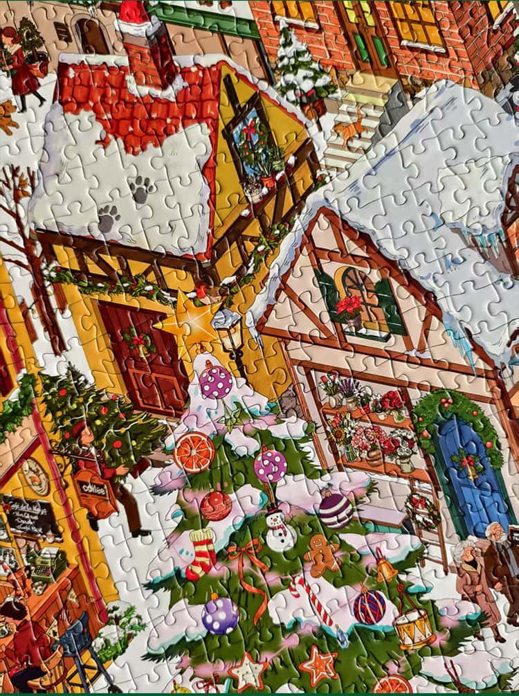 JYPUZ-728pcs Jigsaw Puzzle-Christmas Town