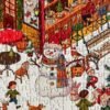 JYPUZ-728pcs Jigsaw Puzzle-Christmas Town