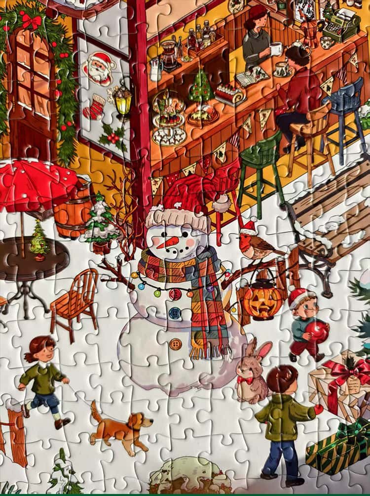 JYPUZ-728pcs Jigsaw Puzzle-Christmas Town