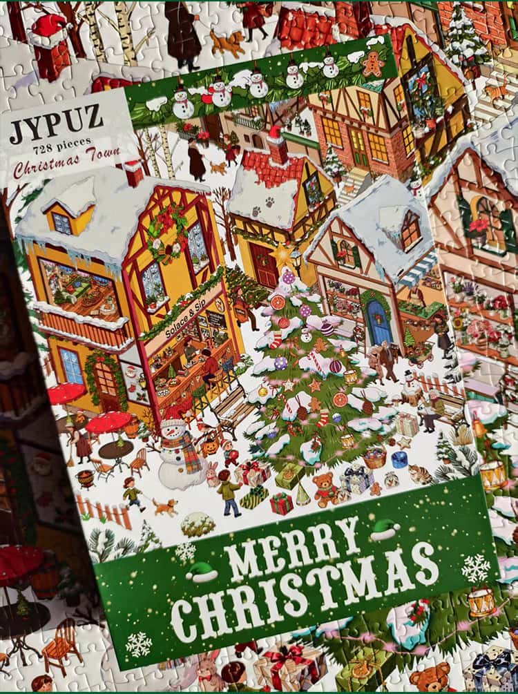 JYPUZ-728pcs Jigsaw Puzzle-Christmas Town