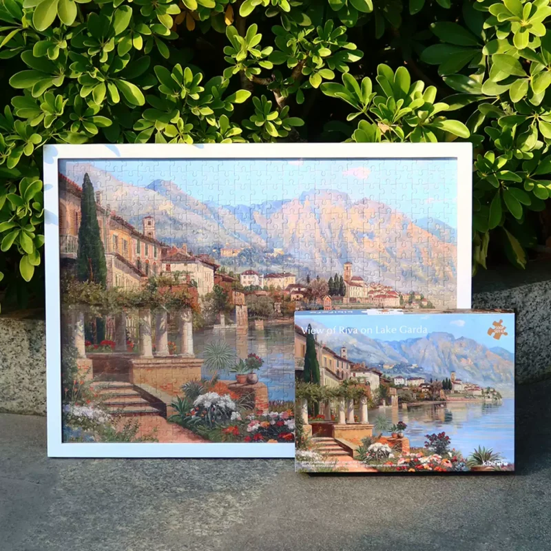 Kibifufu-500pcs Jigsaw Puzzle-View of Riva on Lake Garda