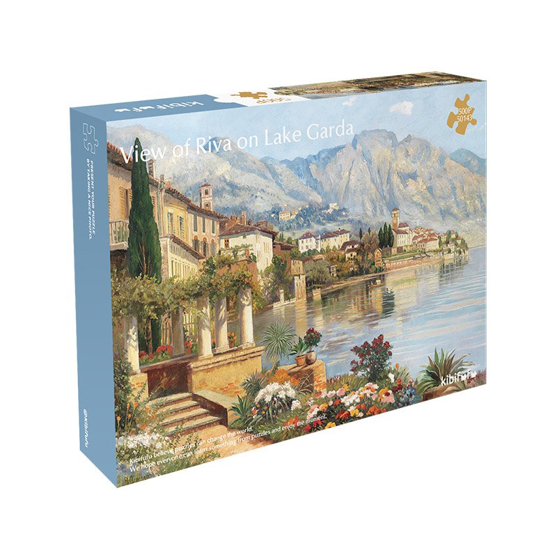 Kibifufu-500pcs Jigsaw Puzzle-View of Riva on Lake Garda