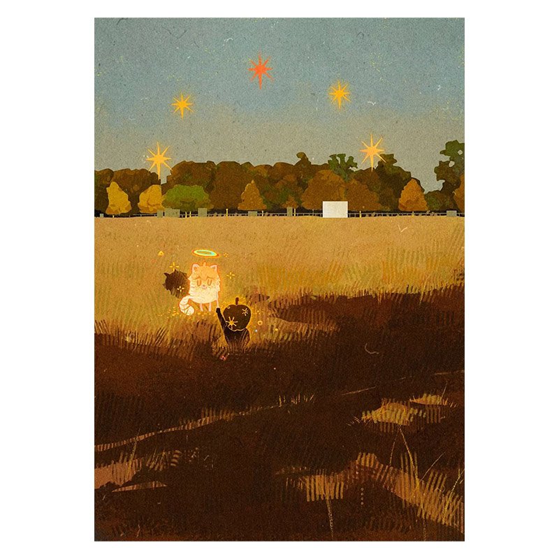 Pazou-500 Piece Puzzle-Noontide Stroll into Golden Rice Fields