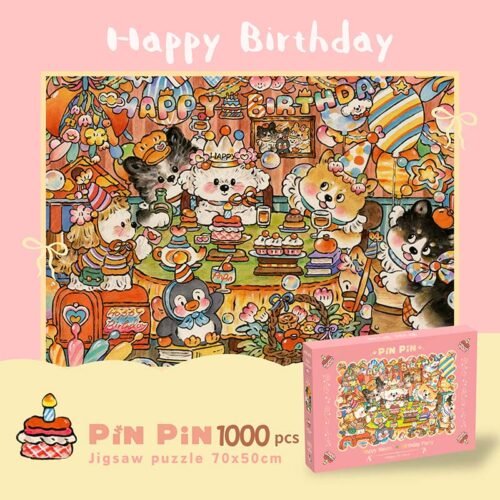 Pinpin-Happy Birthday Pinpin Puzzle-1000 Piece-Happy Birthday