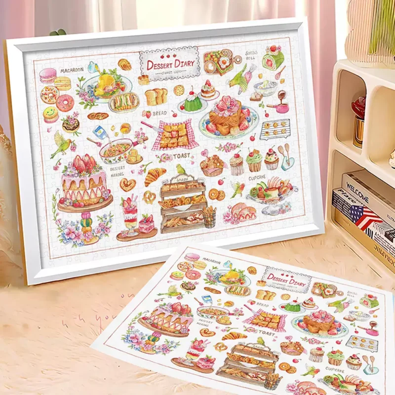 Priceces-Dessert Diary (2) Priceces-1000pcs Jigsaw Puzzle-Dessert Diary