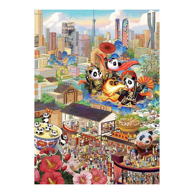 Priceces-Splendid Chengdu Priceces-1000pcs Jigsaw Puzzle-Splendid Chengdu