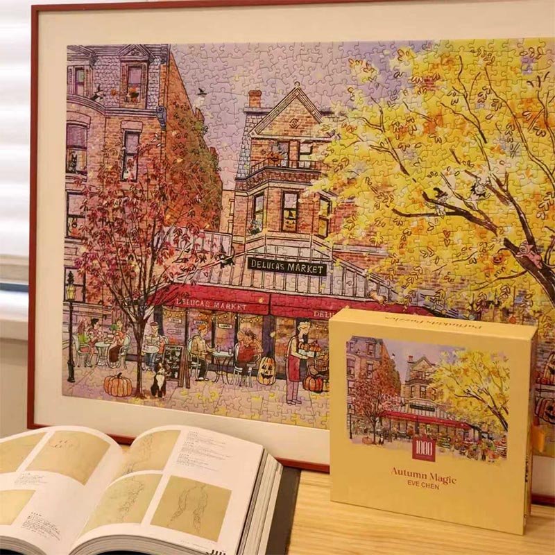 Puffinkids-1000 Piece Irregular Cut Puzzle-Autumn Magic