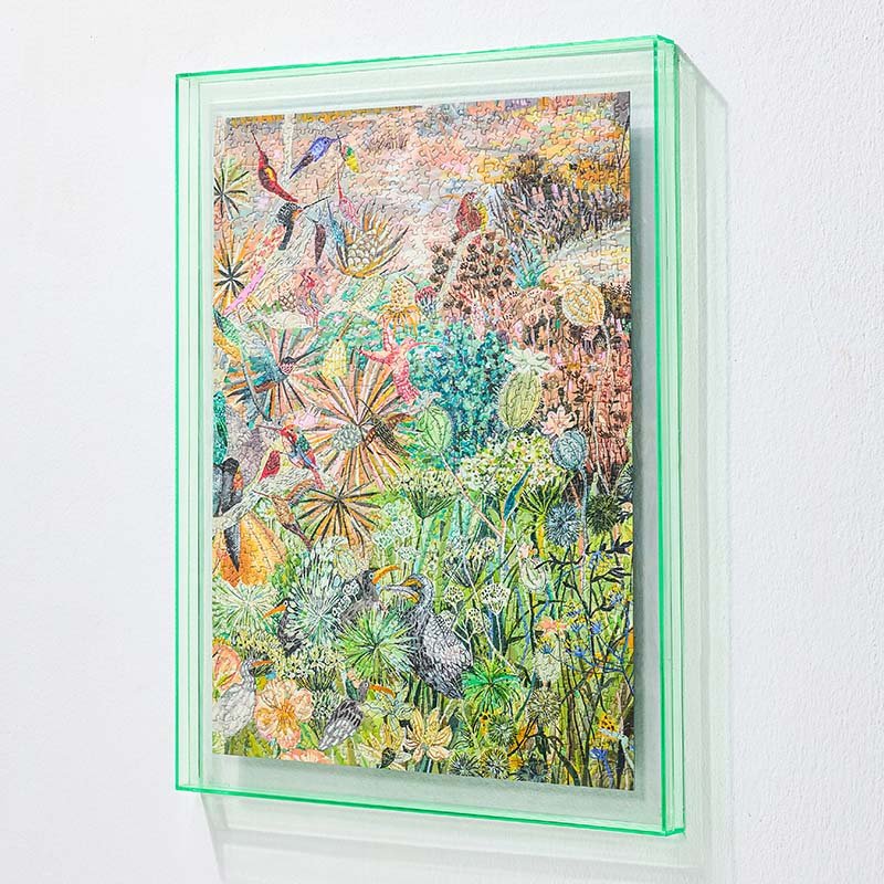 Puffinkids-1000 Piece Irregular Cut Puzzle-Birdsong and Blossoms