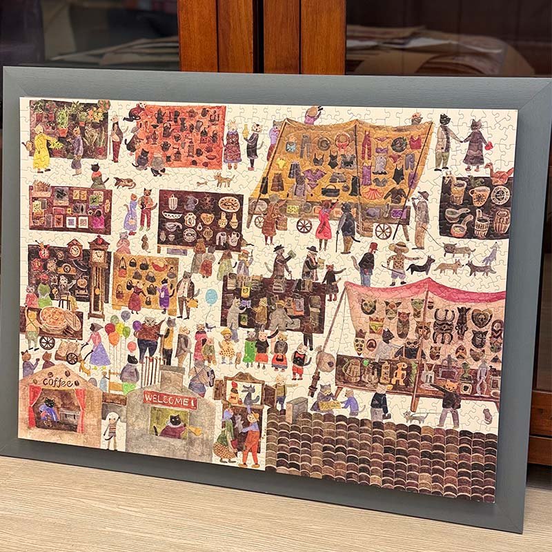 Puffinkids-1000 Piece Irregular Cut Puzzle-Cat Bazaar