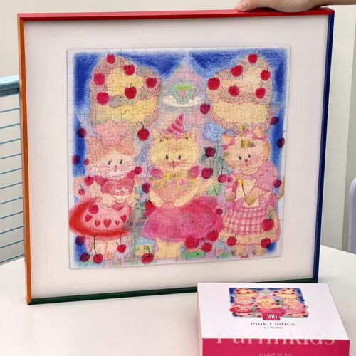 Puffinkids-Pink Ladies (1) Puffinkids-300 Piece Puzzle-Pink Ladies