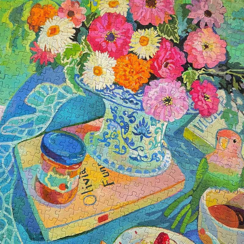 Puffinkids-1000 Piece Irregular Cut Puzzle-Spring Love Letter