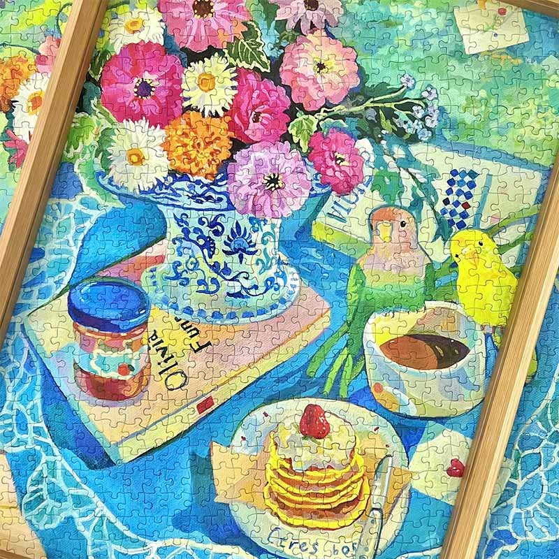 Puffinkids-1000 Piece Irregular Cut Puzzle-Spring Love Letter